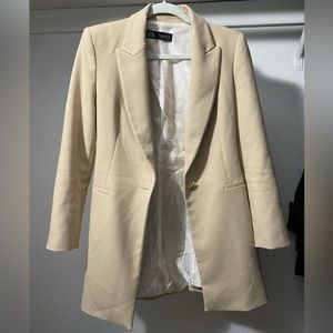 Zara cream coat
